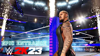 WWE2K23 - THE BLOODLINE ☝️ SOLO SIKOA EPIC ENTRANCE WITH PYRO ⚡⚡⚡