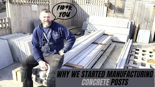 WHY WE STARTED TO MANUFACTURE CONCRETE POSTS - Day In The Life Of D&J