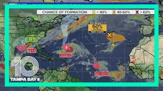 Busy tropics: Tracking major hurricane, 2 tropical storms, 2 disturbances