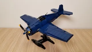 LEGO F6F-5 HELLCAT - BRICK VETERAN CUSTOM LEGO DIGITAL INSTRUCTIONS