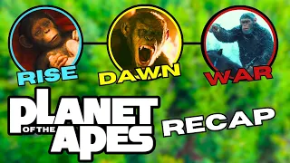 RISE - DAWN - WAR: The Complete Planet of the Apes Story Recap