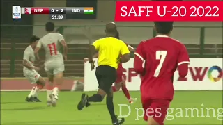 NEPAL VS INDIA SAFF U-20 CHAMPIONSHIP 2022 || HIGHLIGHTS