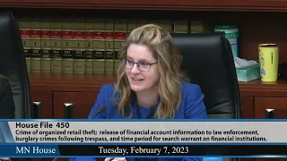 House Public Safety Finance and Policy Committee 2/7/23