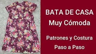 #486 BATA DE CASA**VESTIDO MULTIUSO**Patrones y Costura.