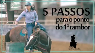 Três Tambores 5 Passos para o primeiro tambor.