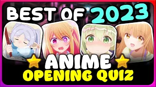 🔊 ANIME OPENING QUIZ: BEST OF 2023 Edition! 【VERY EASY ➜ OTAKU】 (85 Openings! – Blind Test)