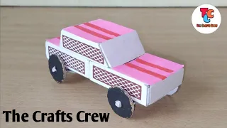 matchbox car | How to Make a Toy Car at Home Easy  | The Crafts Crew