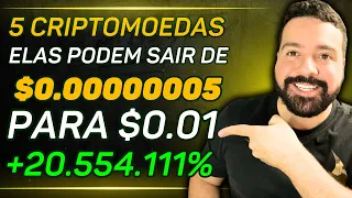 AS 5 CRIPTOMOEDAS BARATAS QUE PODEM TE DEIXAR RICO NA EXPLOSÃO DO MERCADO.