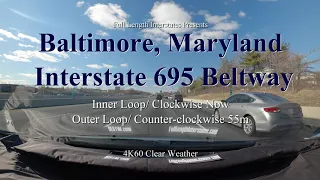 Baltimore Beltway Maryland I-695 4K60 Full Length Front