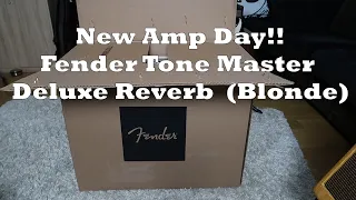 Unboxing a Fender Tone Master Deluxe Reverb in Blonde