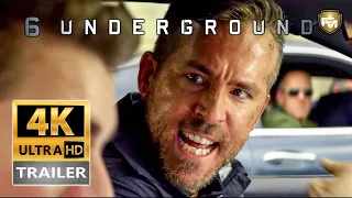 6 UNDERGROUND (2019) Official Trailer [4K Ultra HD] Ryan Reynolds, Action Movie | Future Movies