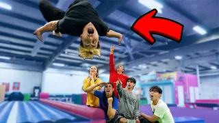 Brothers vs Parents Gymnastics Challenge!