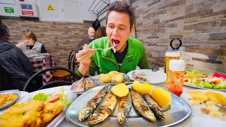 7 Must-Eat Portuguese Foods!! 🇵🇹 SARDINES + Egg Tarts in Lisbon, Portugal!