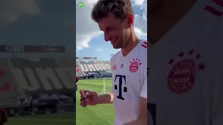 Thomas Muller HILARIOUS response when being asked to join Arsenal😂 #shorts