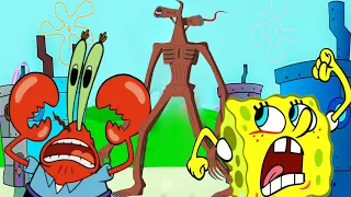 Siren head in Spongebob (attack on bikini bottom)