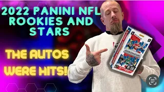 2022 Panini NFL Rookies and Stars Hobby Box Rip! Both autos were BANGERS!