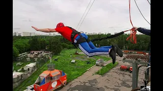 Роупджампинг 24 метра. Москва