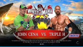 WWE 2K22 PC - John Cena VS Triple H