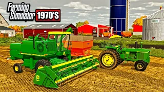 1970'S AMERICAN FARMING- FIRST DAY OF HARVEST! (JD 6600 COMBINE)