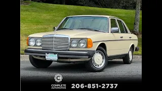 SOLD!!! Mercedes-Benz 240D Diesel Sedan4-Speed Manual One Owner Excellent Condition Rare! - $13,978