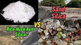 Rice Husk Ash Silica (VS) Sand Silica Extraction
