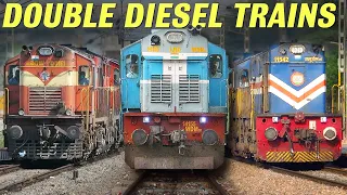 Double Diesel Engine Trains at Full Speed | Disappearing ALCOs from Indian Railways