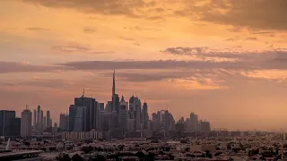 Dubai Sunset Time Lapse in 2K