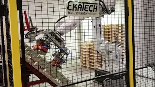 Less than 30 sec: Nailing Pallets with Robot Nailer RN4017