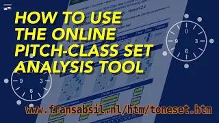 How to use the Pitch-Class Set Tool