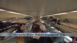 Amtrak's Borealis makes it's first run through the area