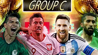 FIFA World Cup 2022 GROUP C PREVIEW | ARGENTINA FAVOURITES | MEXICO POLAND SAUDI ARABIA FOR 2ND??