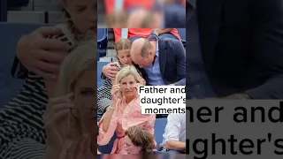 Father and daughter's moments Prince William and Princess Charlotte at the commonwealth games
