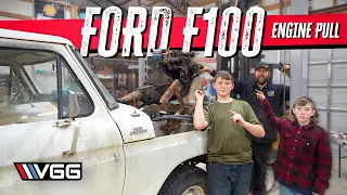 ABANDONED To RESTORED! Rebuilding A Ford F100 | Part 1- Engine Removal & Diagnosis