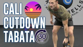 30 Minute Kettlebell Cali Cutdown TABATA Workout | Kettlebell Workout Videos