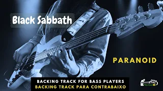 Paranoid - Black Sabbath - Bass Guitar Backing Track Tab Play Alone -  Tablatura Para Tocar Baixo