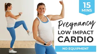 15-Minute Low Impact HIIT Cardio Workout (No Jumping Prenatal Cardio Workout)