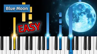 Blue Moon - EASY Jazz Piano Tutorial