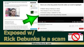 Despite Claiming to Debunk Fraud, Exposed w/RickDebunks is a Scam - The Touchback