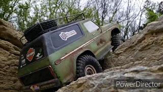 Axial Capra and Traxxas Trx4 at Trammel fossil park