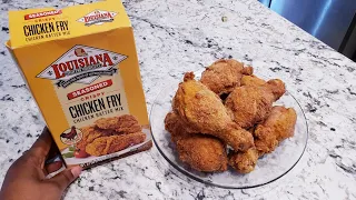 HOW TO FRY LOUISIANA SEASONED CRISPY CHICKEN FRYBATTER MIX