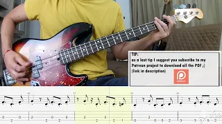 Alice Merton - No Roots BASS COVER + PLAY ALONG TAB + SCORE PDF