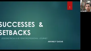 SUCCESSES & SETBACKS Legal Journey by Arvind P. Datar, Sr Adv Supreme Court of India