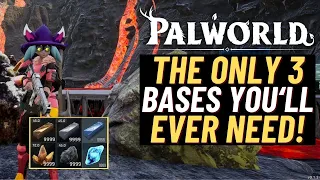 PALWORLD The ONLY 3 Basses you WILL ever NEED ~3 BEST BASE LOCATIONS FOR ALL MATERIALS!~