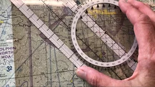 Using a Rotating Plotter to obtain True Course on Sectional