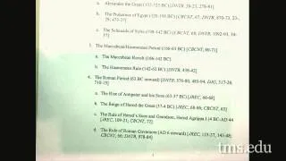 New Testament Studies Lecture 01 "Historical Background of the New Testament"