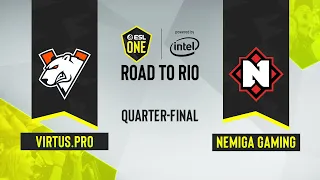 CS:GO - Virtus.pro vs. Nemiga Gaming [Mirage] Map 1 - ESL One: Road to Rio - Quarter-final - CIS