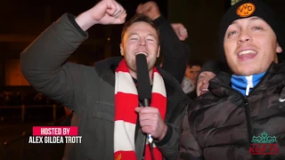 Wolves 1-2 Liverpool | Mobbed by fans singing 'We're gonna win the league!'