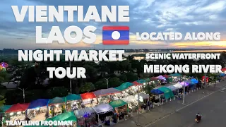 Walking Through The Vientiane Laos Night Market Is An Amazing Experience! 🇱🇦