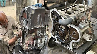 Fiat 480 1966 Model Full Engine Repair[Tractor Engine Full Fitting]|Rebuild Tractor Engine|