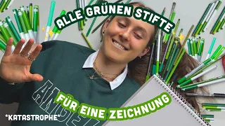 ✨ALLE GRÜNEN STIFTE FÜR EINE ZEICHNUNG BENUTZEN✨